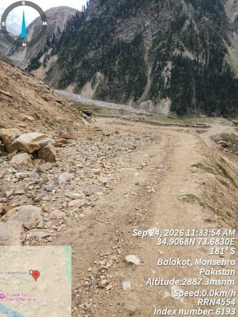 Access route survey, Balakot (2,887m altitude)