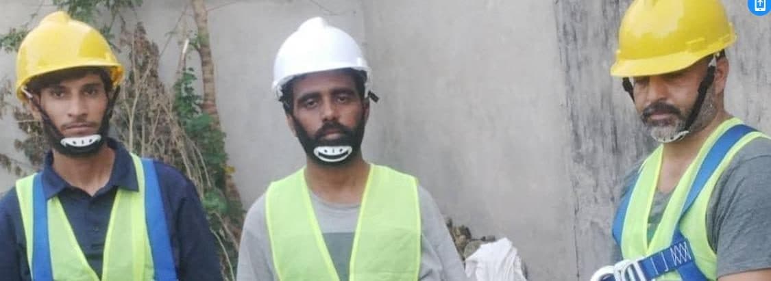 MVW crew on-site, PPE-equipped