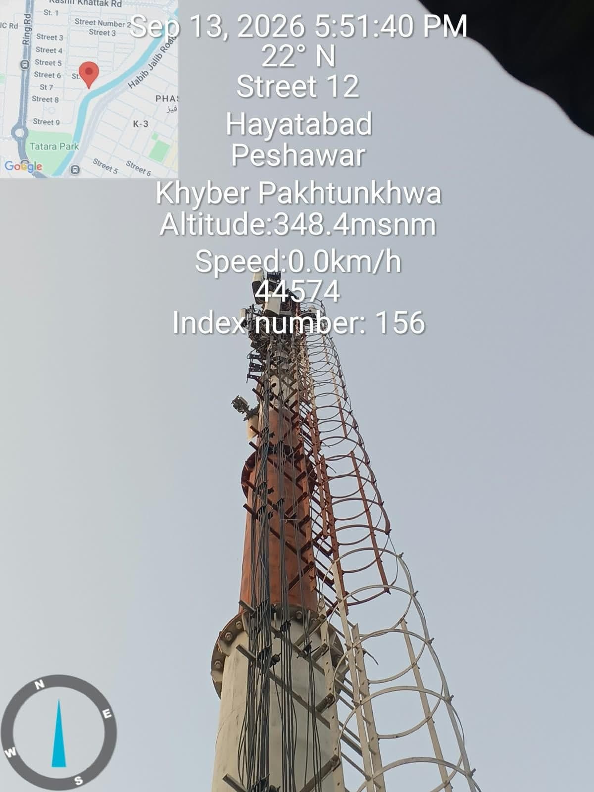 Tower ladder & rigging detail, Peshawar